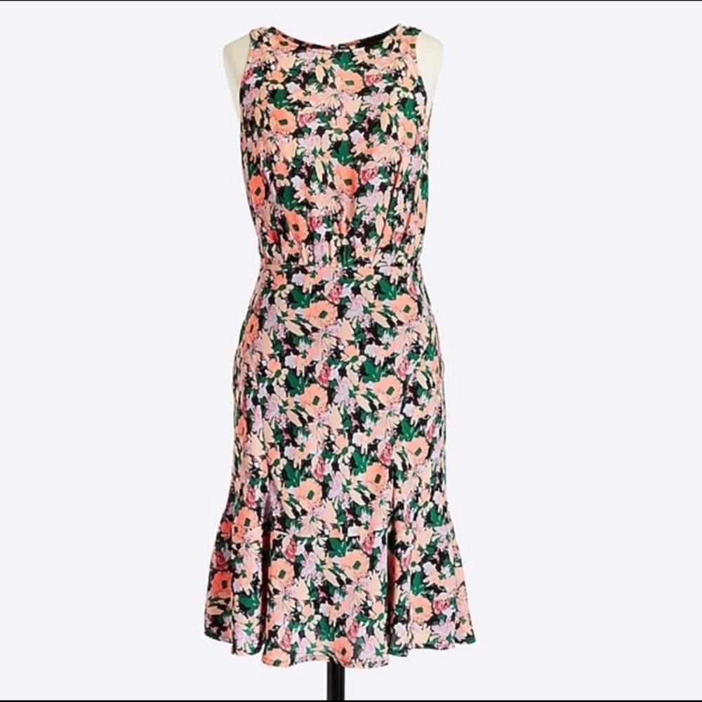 NWOT J. Crew Sleeveless Floral Midi Dress
